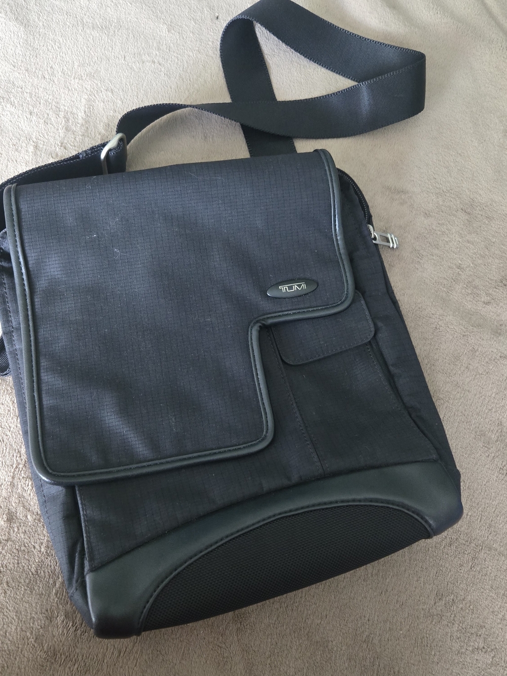 Tumi Black Crossbody Messenger Bag